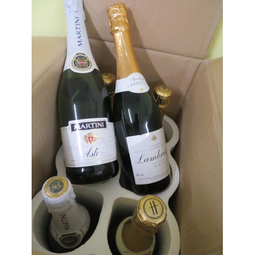 268 - Six bottles of mostly sparkling wines