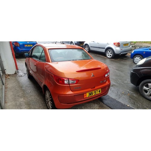 11 - JMN917M
Orange Mitsubishi Colt CZC Cabriolet 1499cc
First Registered 17.04.2008
Approx 60,000 miles
... 