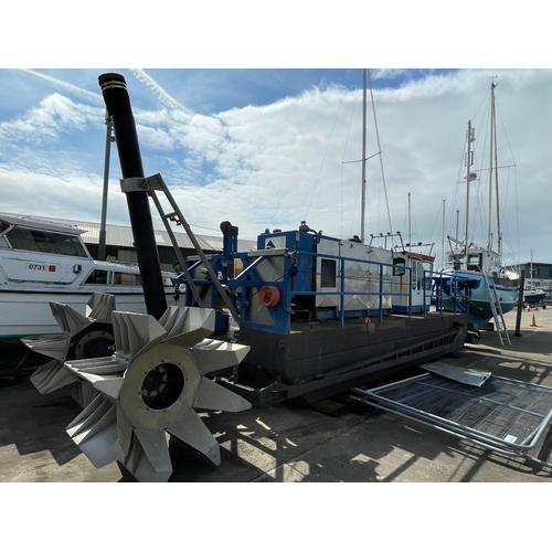 44 - May Queen
Versi Dredge 4010 Suction dredger
Circa 2004
Length 11.5m (without disharge pipe), Breadth... 