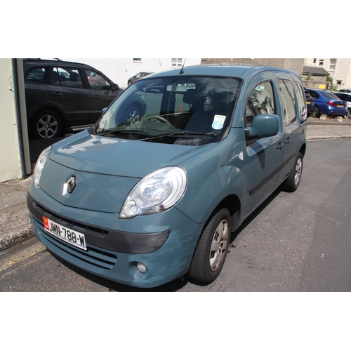 26 - JMN788W
Renault Kangoo 1461cc Car/Van
First Registered 02.11.2009
Approx 51,141 miles
Manual Diesel