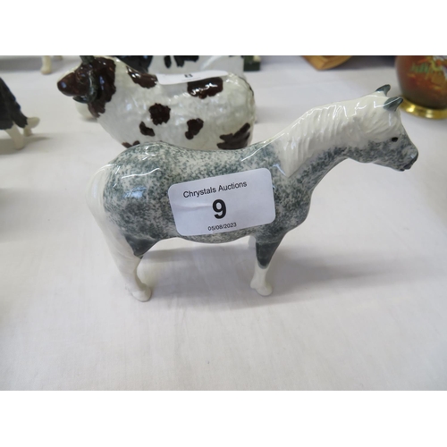 9 - Shebeg - a small dapple grey pony - signed J Firth