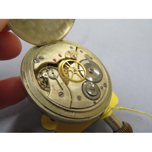 91 - An OCTAVIA top winding, eight day, non luminous, Mark V, military pocket watch (ticking)