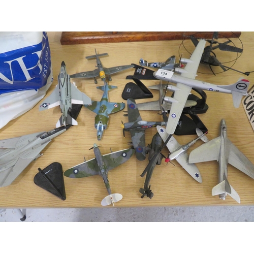 134 - Collection of model aircraft including some Corgi