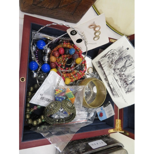 260 - A box of costume jewellery