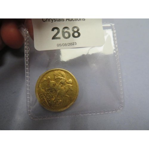 268 - George IIII 1821gold sovereign