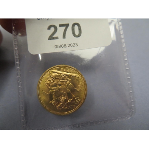 270 - Gold sovereign 1968