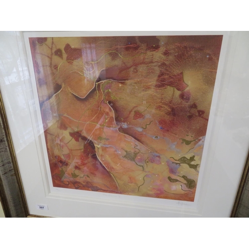 297 - Charlotte Atkinson, Fantasia I, signed L/E print 48/195, 18 x 16 ins approx., well framed