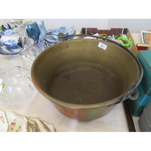 21 - Copper preserve pan