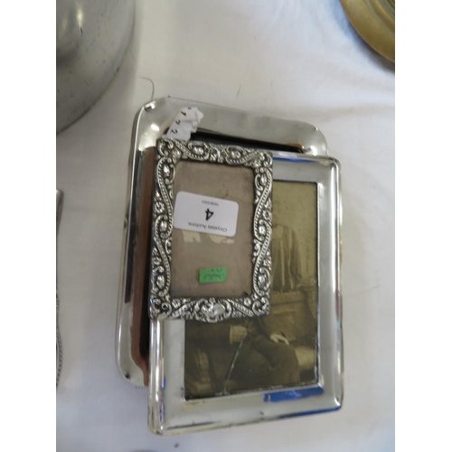 4 - Three silver photo frames - Birmingham 1901, 1911 and 1919