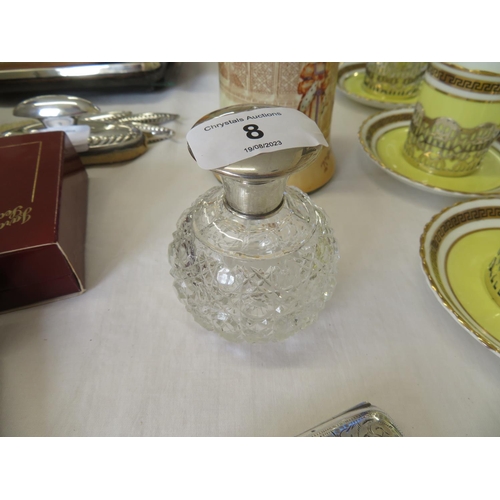 8 - Silver scent bottle - Birmingham 1930