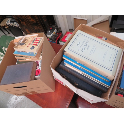 153 - Four boxes of military books