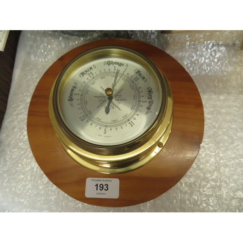 193 - A German barometer