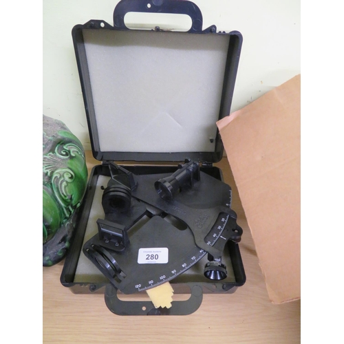 280 - Cased Effco sextant