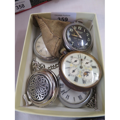 359 - Collection of five pocket watches