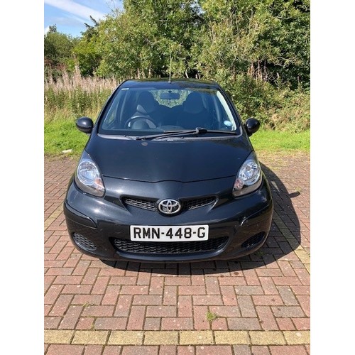 8 - RMN448G
Toyota Aygo black VVT-I 998cc 5dr
First Registered 23.01.2009
Approx 64,000 miles
Manual Pet... 