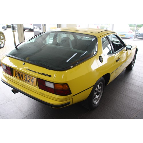 39 - BMN924
Yellow Porsche 924
First Registered 05.01.1978
Approx 96764 miles showing
Manual Petrol