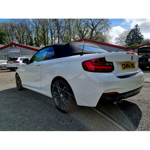 20 - RMN225F
White BMW 220D M Sport Convertible
First Registered 10.11.2015
Approx 94,000 miles
Auto Dies... 