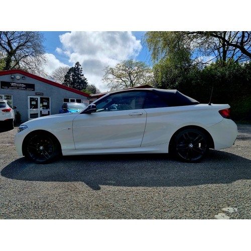 20 - RMN225F
White BMW 220D M Sport Convertible
First Registered 10.11.2015
Approx 94,000 miles
Auto Dies... 