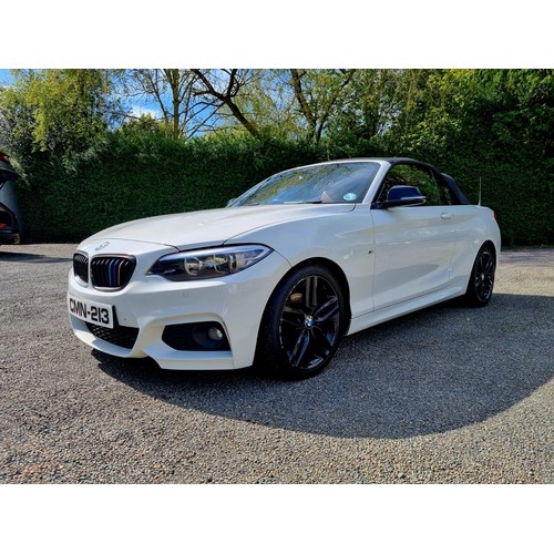 20 - RMN225F
White BMW 220D M Sport Convertible
First Registered 10.11.2015
Approx 94,000 miles
Auto Dies... 