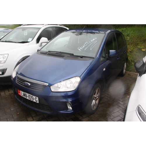 51 - LMN109G
Blue Ford C-Max Zetec 1596cc
First Registered 29.01.2010
Approx 70,054 miles
Manual Petrol