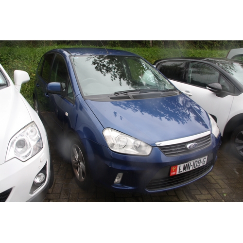 51 - LMN109G
Blue Ford C-Max Zetec 1596cc
First Registered 29.01.2010
Approx 70,054 miles
Manual Petrol