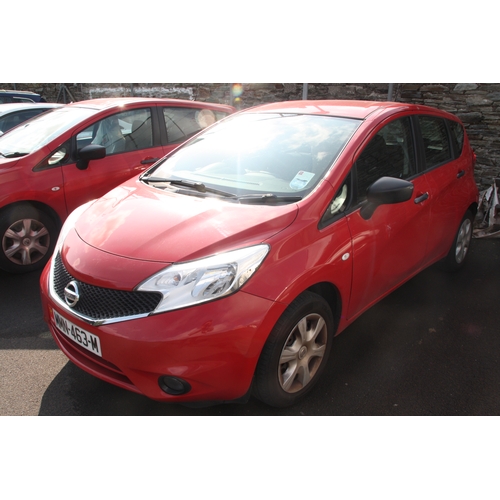 60 - MMN463M
Red Nissan Note Visia 1461cc
First Registered 16.09.2016
Approx 35,465 miles
Manual Diesel
R... 