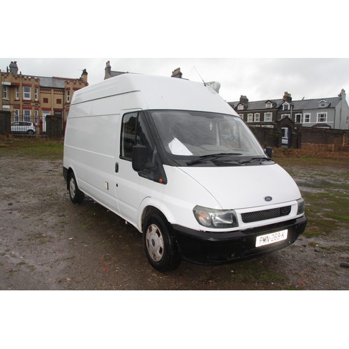 55 - PMN269K
Ford Transit 350 LWB Motor home/Day Van
First Registered 22.11.2000
Approx miles TBC
Manual ... 