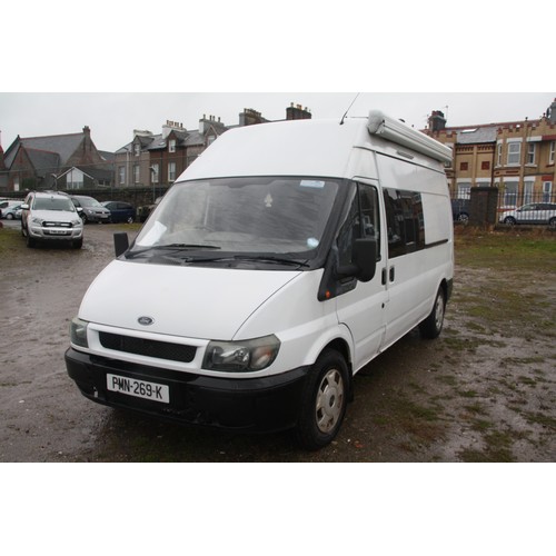 55 - PMN269K
Ford Transit 350 LWB Motor home/Day Van
First Registered 22.11.2000
Approx miles TBC
Manual ... 