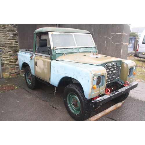 50 - DFR779Y
Land Rover Series 3 SWB - unfinished project 
First Registered 03.05.1983
Approx 83,973 mile... 