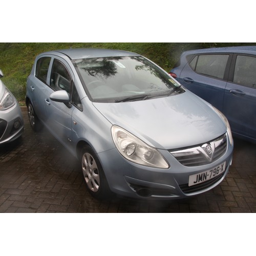 56 - LOT AMENDED - MILES 
JMN796X
Blue Vauxhall Corsa 1229cc
First Registered 21.11.2008
Approx 94,628 mi... 