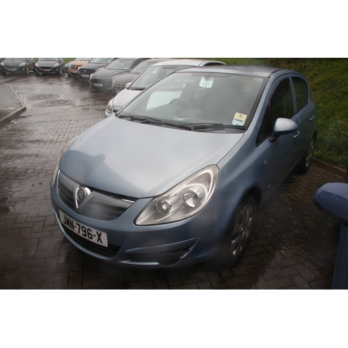 56 - LOT AMENDED - MILES 
JMN796X
Blue Vauxhall Corsa 1229cc
First Registered 21.11.2008
Approx 94,628 mi... 