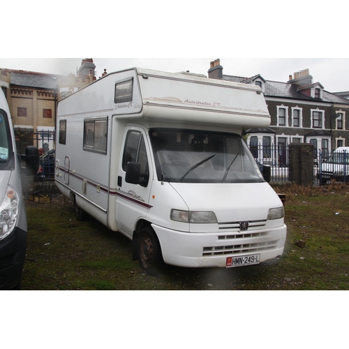 96 - HMN249L
Peugeot Boxer motor home
First Registered 24.05.1997
Approx 31,196 miles
Manual Diesel
Taxed... 