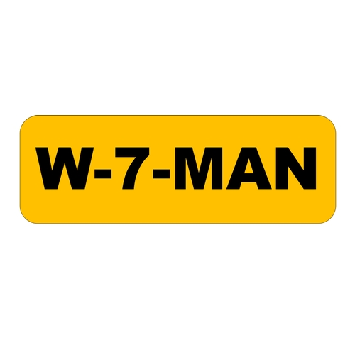 20B - On Cherished Registration Certificate W-7-MAN