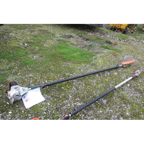 86 - Stihl HT131 pole pruner 
VAT ON HAMMER @ 20%