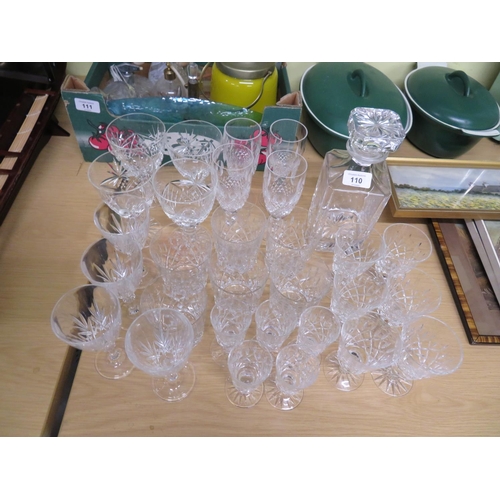 110 - Collection of glassware and a decanter