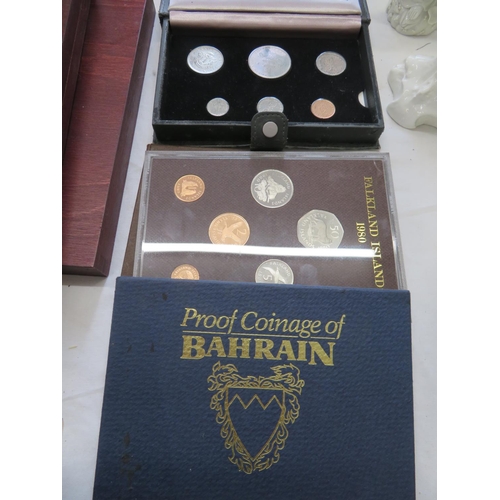 190 - Proof coinage of Brunei, Bahrain and the Falkland Islands