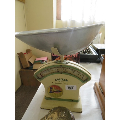 220 - A Salter kitchen scales