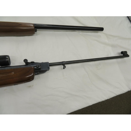 398 - Good Weihrauch HW35 .22 cal air rifle with telescopic sight - Serial 831414 - Relevant fire arms lic... 