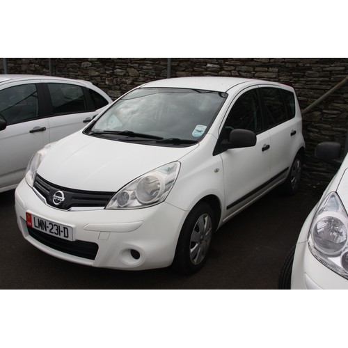 2 - LMN231D
White Nissan Note 1461cc
First Registered 13.02.2013
Approx 32,784 miles
Manual Diesel
VAT O... 