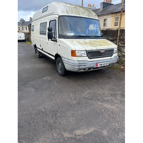 110 - LOT AMENDED (SEE FUEL TYPE)
FMN815G
White LDV Convoy 2500cc Motor Home
First Registered 30.04.2001
A... 