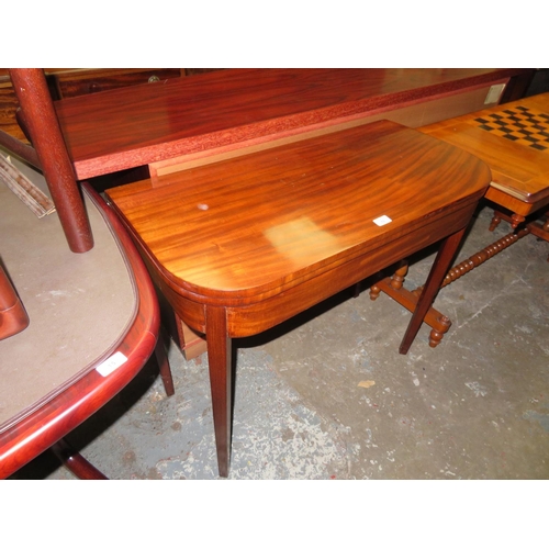 16 - 19th Century mahogany card table