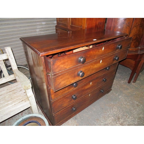 40 - First Quarter 19th Century mahogany secretaire chest