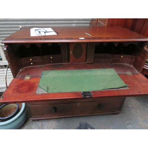 40 - First Quarter 19th Century mahogany secretaire chest