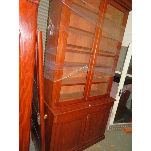 45 - Victorian mahogany bookcase 97