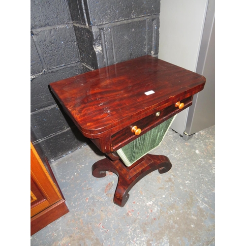 7 - 19th Century mahogany sewing work table