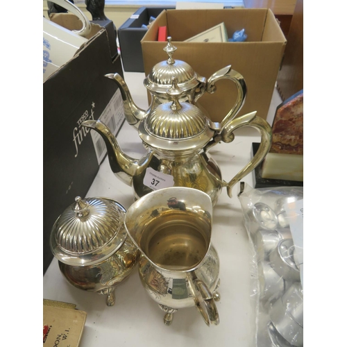 37 - Silver Plated Tea & Coffee set