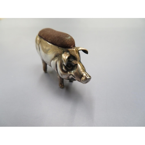 71 - Silver Pig Pincushion
Birmingham 1907
Maker S & Co