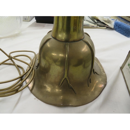 98 - Large Brass Oil Lamp