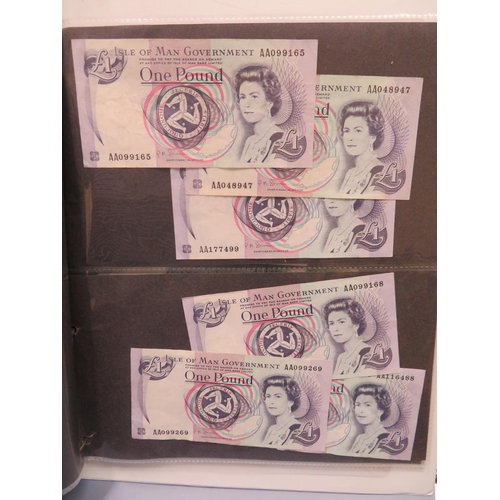 209 - An Album of Elizabeth Bank Notes IOM & GB