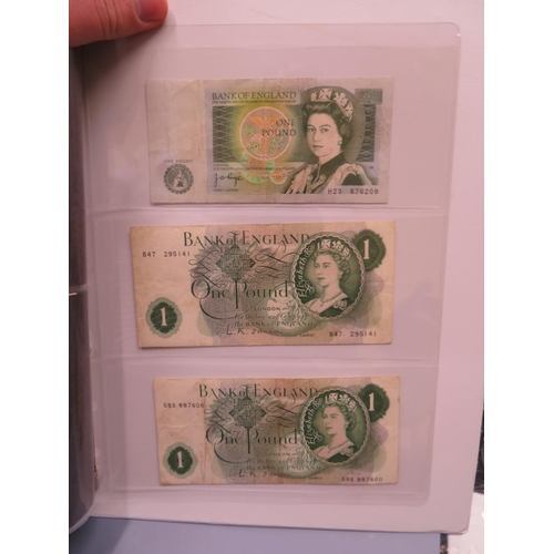 209 - An Album of Elizabeth Bank Notes IOM & GB